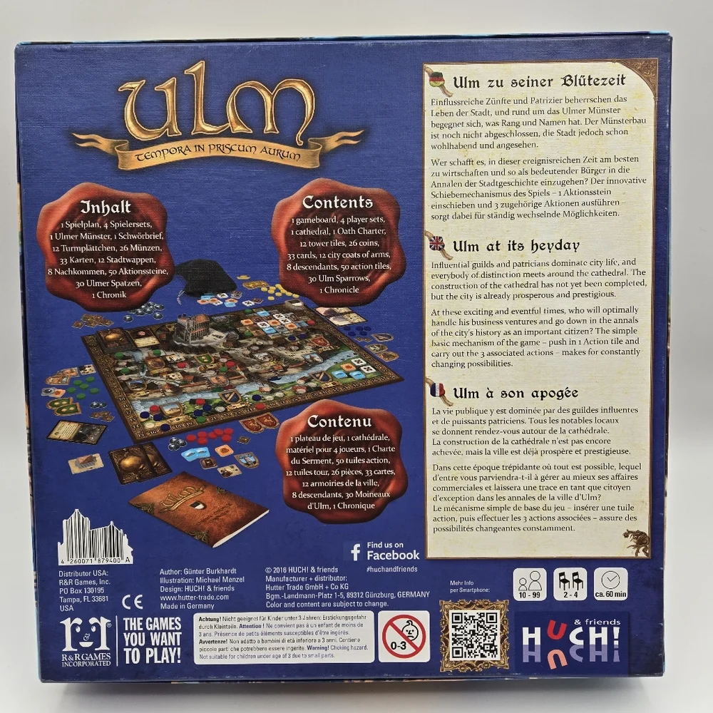 ULM Board Game Huch & Friends R&R Games 2016 COMPLETE (2-4 Players 10+)